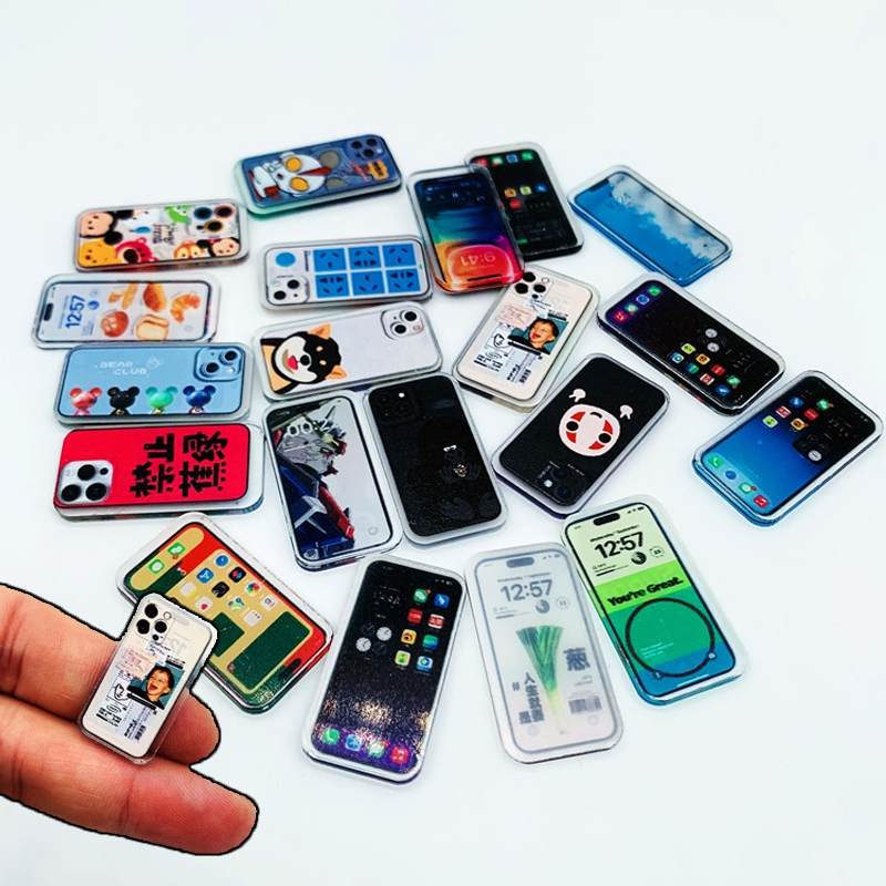 10ชิ้นมินิโทรศัพท์มือถือรุ่นจําลองโทรศัพท์มือถือของเล่นขนาดเล็กซูเปอร์มาร์เก็ตเครื่องประดับรุ่นตุ๊กตาอุปกรณ์บ้าน