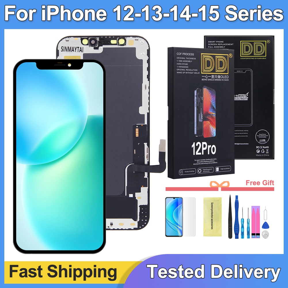 Support Ture Tone Face ID สําหรับ OLED LCD 12 Pro Max 12mini 13 Pro Max 14 15 Pro จอแสดงผล LCD Touch Screen Digitizer Assembly – โปรปัง