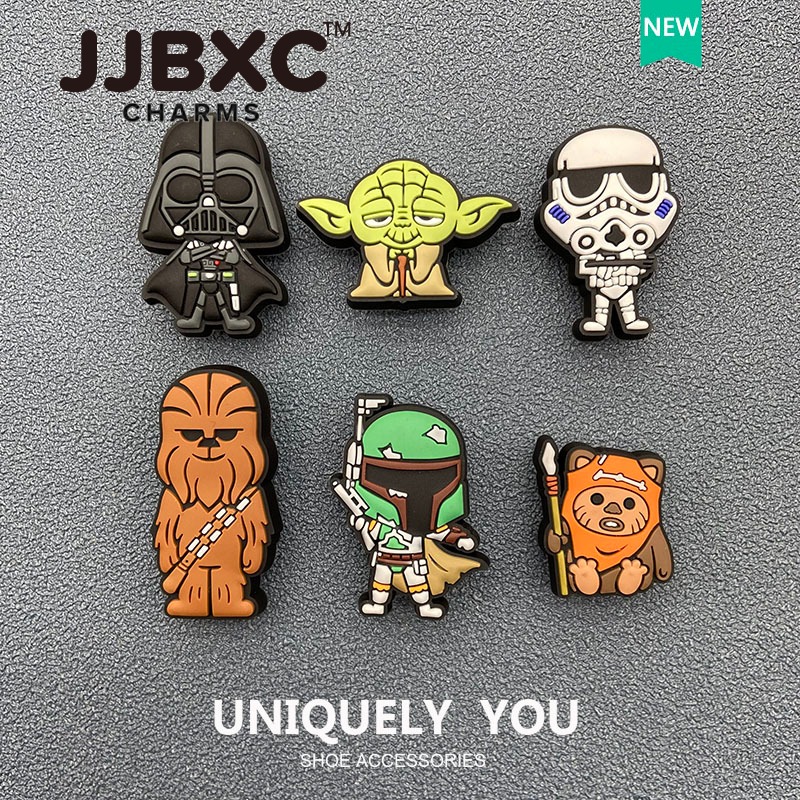 JJBXC ตัวติดรองเท้า charm รองเท้าพิเศษตกแต่งด้านบนหัวเข็มขัดรูปสัญลักษณ์ชนะ Victory อุปกรณ์ตกแต่งรองเท้า