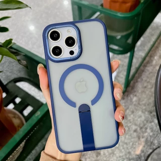 เคสปลอกแม่เหล็กที่แข็งแกร่งสําหรับ ไอโฟน 17 16จ 16 15 14 13 12 11 มือโปร สูงสุด บวก ฝาครอบกันกระแทกพร้อมขาตั้ง