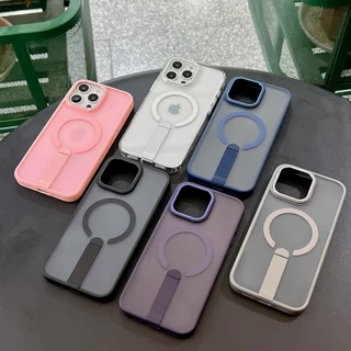 เคสปลอกแม่เหล็กที่แข็งแกร่งสําหรับ ไอโฟน 17 16จ 16 15 14 13 12 11 มือโปร สูงสุด บวก ฝาครอบกันกระแทกพร้อมขาตั้ง