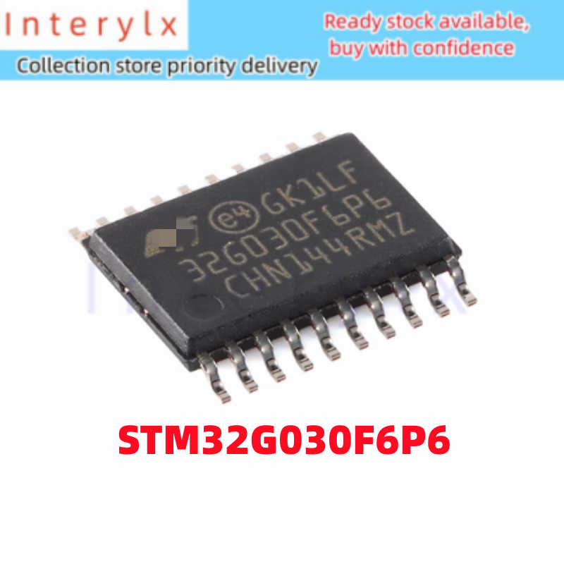 1 ชิ้น/ล็อตของแท้ STM32G030F6P6 STM32G030 Patch STM32G030F6P6TR 32G030F6P6 TSSOP-20 ARM Cortex-M0+32