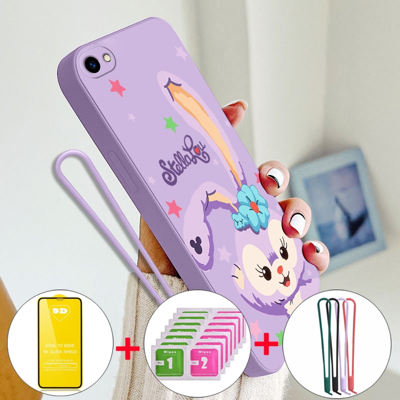 FOR เคส พร้อมเคสกระจกนิรภัยสำหรับโทรศัพท์ VIVO Y81 Y81i Y83 y53 y55 v5s v5 vivo y71 y71i y71a เคสโทร