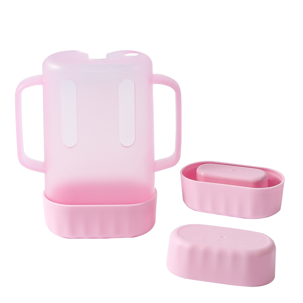 ที่ใส่ถุงอาหารแบบบีบสําหรับเด็กวัยหัดเดิน, ทารก, เด็ก, ยุ่งฟรีไม่บีบกล่องน้ําผลไม้เครื่องดื่มและที่วางขนมแอปเปิ้ลซอสพร้อมที่จับและฝาง่