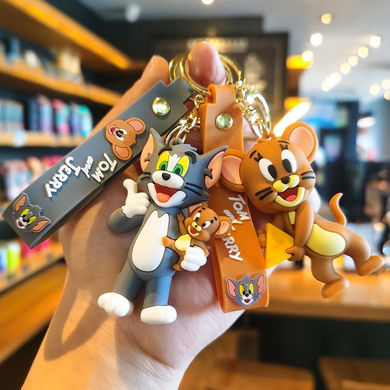 การ์ตูนอะนิเมะ Tom and Jerry พวงกุญแจจี้