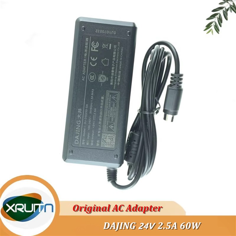 ของแท้ Dajing แหล่งจ่ายไฟเครื่องพิมพ์ 24V 2.5A AC DC Adapter Charger ADP-60D24 DJ-240250-SA DJ-U48S-