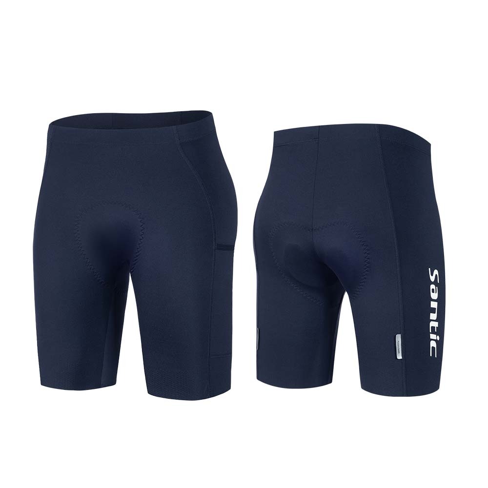 Santic กางเกงปั่นจักรยานขาสั้นสําหรับผู้ชายฤดูใบไม้ผลิและฤดูร้อนจักรยานเสือหมอบไม่มีรอยต่อระบายอากาศยืดหยุ่นสูง GM25C05192 - รูปที่ 4