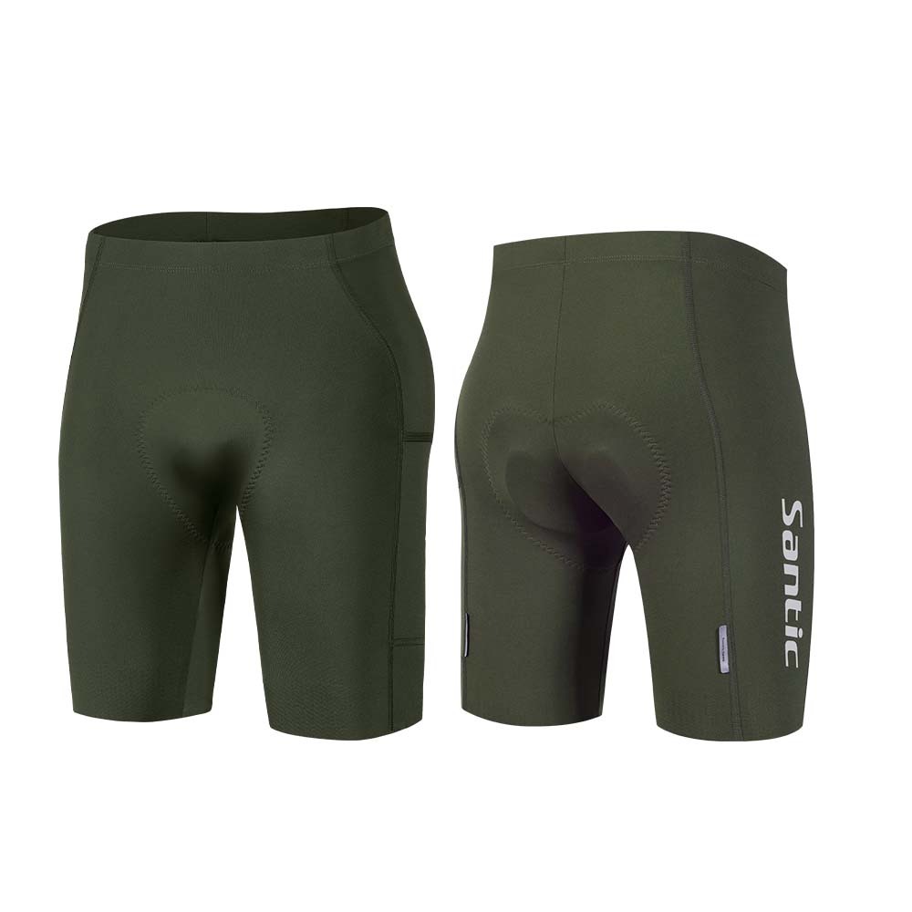 Santic กางเกงปั่นจักรยานขาสั้นสําหรับผู้ชายฤดูใบไม้ผลิและฤดูร้อนจักรยานเสือหมอบไม่มีรอยต่อระบายอากาศยืดหยุ่นสูง GM25C05192 - รูปที่ 6