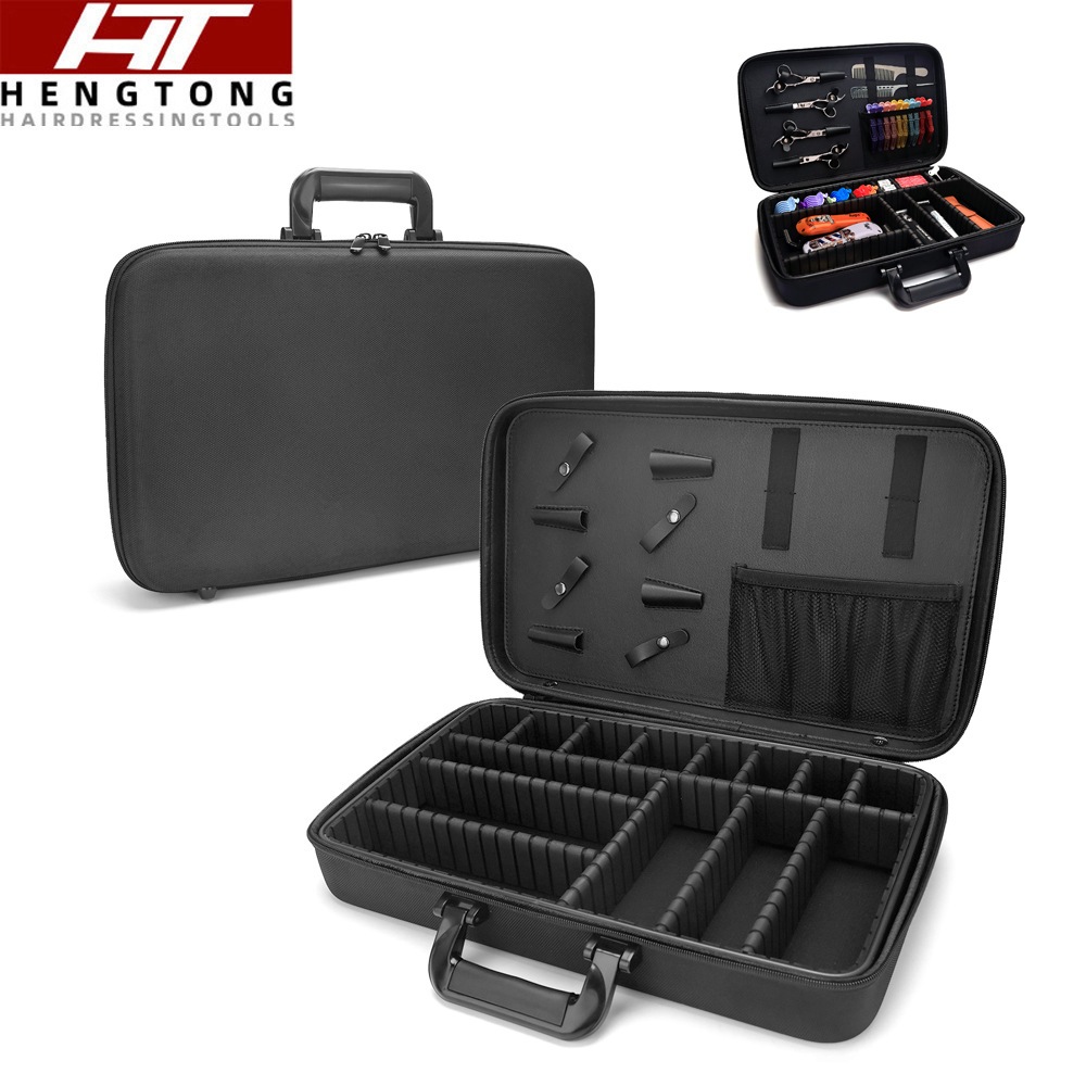 สปอตสปอตสปอต#Multifunctional กล่องเก็บเครื่องมือทําผม ร้านตัดผมร้านทําผมหลายช่องกล่องเครื่องมือกันน้ําพร้อมแต่งหน้าความงามกระเป๋าถือฟอร์ดผ้าพาร์ทิชันการจัดเก็บกล่องแต่ง