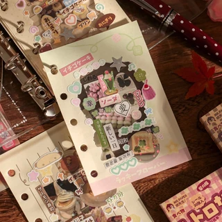 30แผ่น/ชิ้นน่ารักสติกเกอร์ตกแต่งretro Journal Toploaderโทรศัพท์สติกเกอร์หนังสือเด็กของขวัญโรงเรียนเครื่องเขียน
