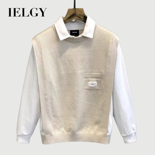 IELGY ฐานใหม่ผู้ชายเย็บโปโลเหงื่อแฟชั่นลําลองทุกการแข่งขันอิ…