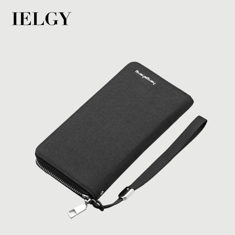 IELGY Mens Multi-Card Slot Canvas Fashion Simple Wallet