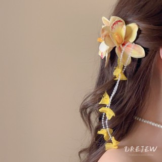 เดรช ซุปเปอร์แฟรี่ผ้าลูกปัดแก้วกลีบดอกไม้พู่กิ๊บออกแบบเฉพาะว…