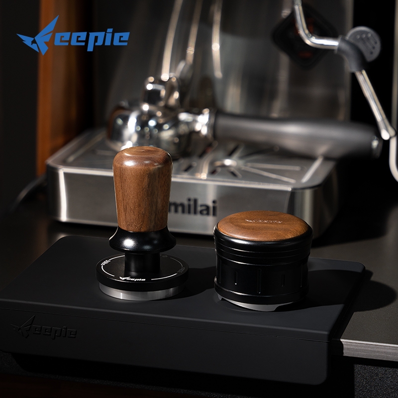Feepie วอลนัท พายุไซโคลน น้ำหนักตัวเอง Distributor กาแฟอิตาเลียน ปรับความสูงอัตโนมัติ 51/53 / 58mm