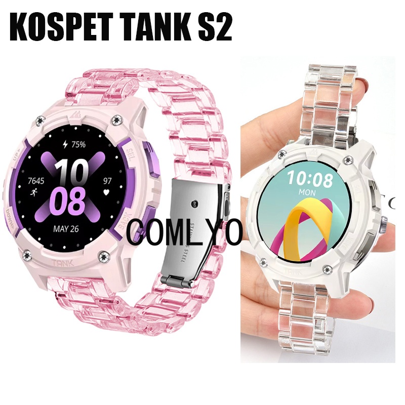 สําหรับ KOSPET TANK S2 สมาร์ทสายนาฬิกา PC พลาสติกปรับผู้หญิงผู้ชายเข็มขัด