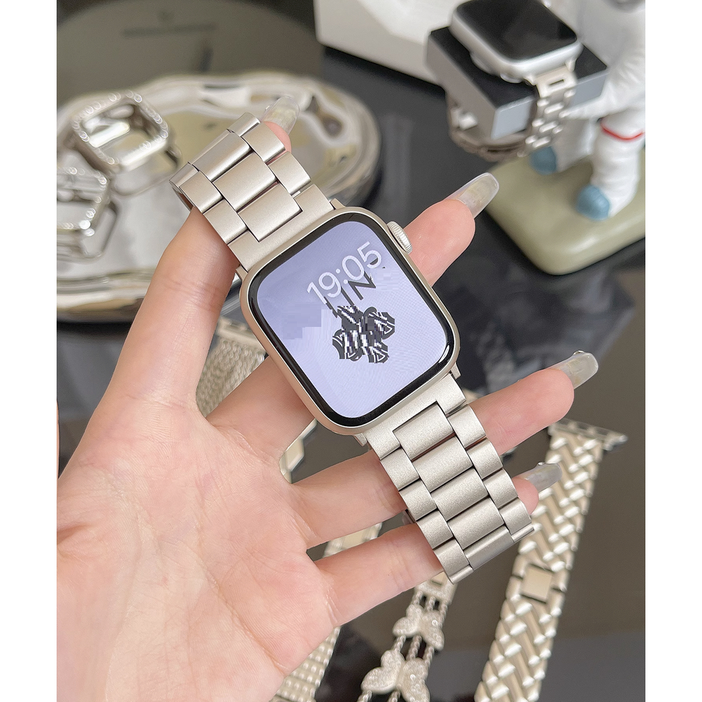 สายนาฬิกาข้อมือ โลหะ ประดับเพชร ลายดาว สําหรับ Smart Watch Series10 9 8 7 6 5 4 3 2 1 SE SE2 Ultra Ultra Ultra 2 ขนาด 38 มม. 40 มม. 44 มม. 41 มม. 45 มม. 42 มม. 49 มม. Compatible for i watch สาย