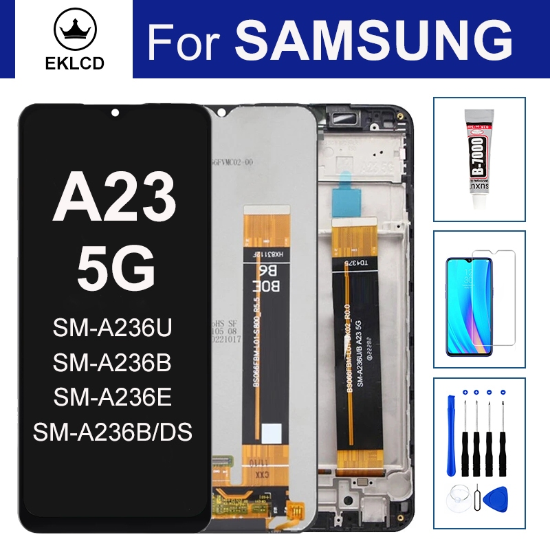 6.6 "สําหรับ Samsung Galaxy A23 5G A236 จอแสดงผล LCD SM-A236U A236B/DS Touch Screen Digitizer Assembly