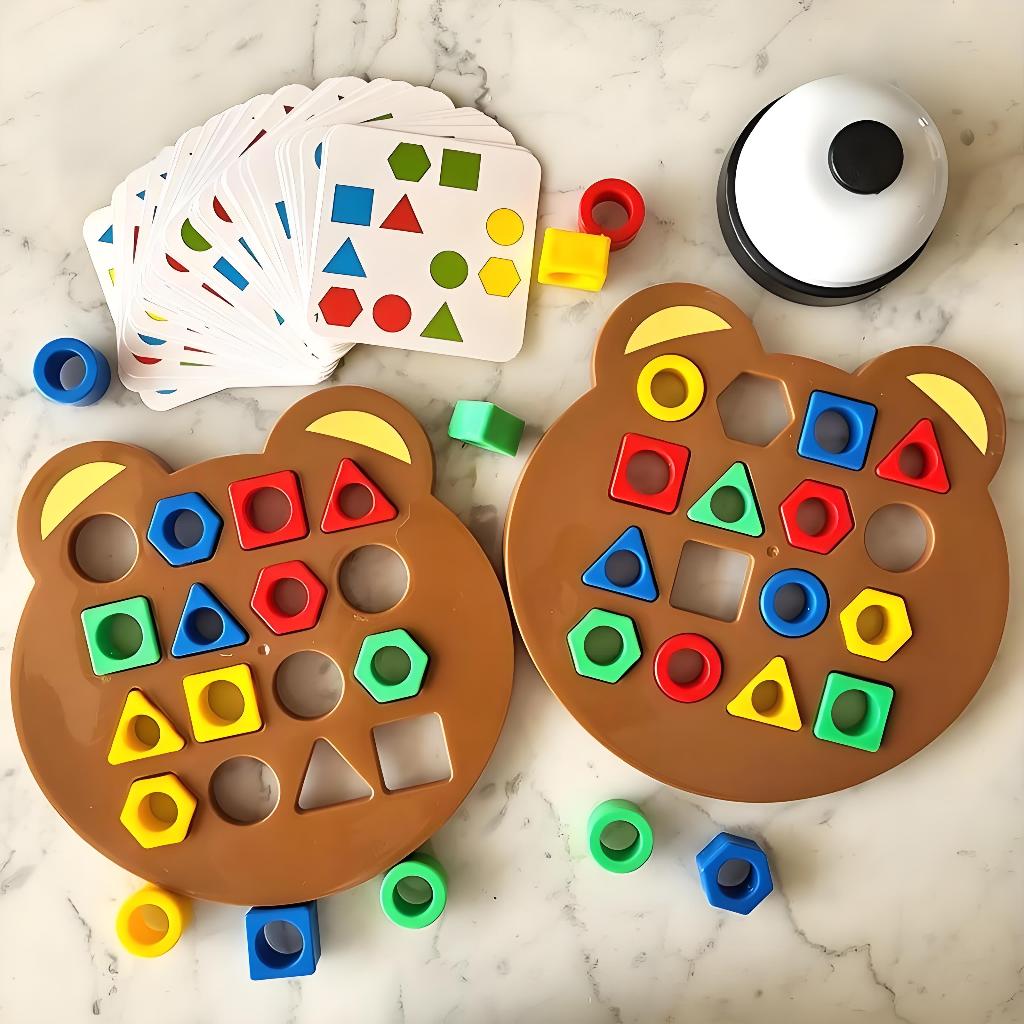 Montessori เด็กเรขาคณิตรูปร่างการจับคู่ของเล่นเด็กความเข้มข้นการฝึกอบรม Early Education ของเล่น