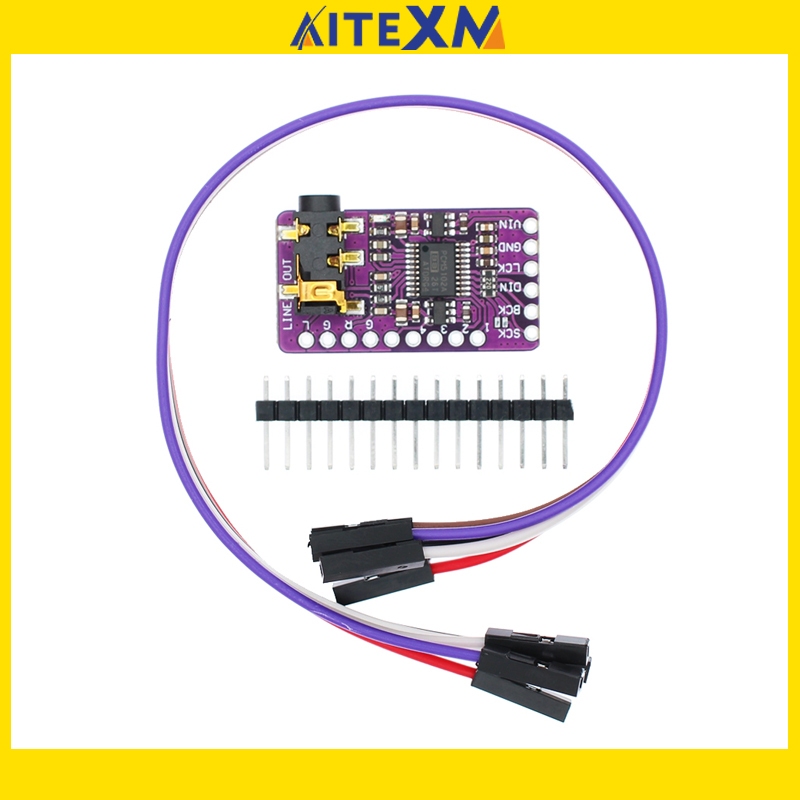 อินเทอร์เฟซ I2S PCM5102A DAC ถอดรหัส GY-PCM5102 I2S Player โมดูลสําหรับ Raspberry Pi hat Format Boar