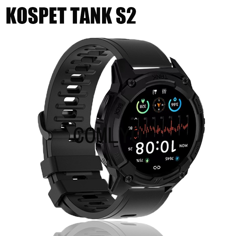 สําหรับ KOSPET TANK S2 สมาร์ทสายนาฬิกาซิลิโคนนุ่มกีฬาผู้หญิงเข็มขัดผู้ชาย