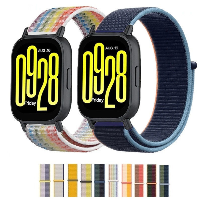 สายรัดไนลอนถักสําหรับ Redmi Watch 5 Active Watch5 lite กันน้ํา Breathable แฟชั่นคลาสสิกเปลี่ยนสายนาฬิกาสมาร์ทวอท์ช Loop Band