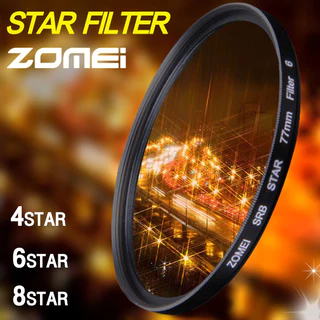 【STAR FILTER】ZOMEI series lens Star Line Star Filter lens 4/6/8 สำหรับกล้อง DSLR หลายเคลือบ ฟิลเตอร์ camera filters accessories cpl lens filter nd filter uv filter variable ตัวกรองดาว Star Line