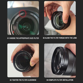 【STAR FILTER】ZOMEI series lens Star Line Star Filter lens 4/6/8 สำหรับกล้อง DSLR หลายเคลือบ ฟิลเตอร์ camera filters accessories cpl lens nd uv variable ตัวกรองดาว Line