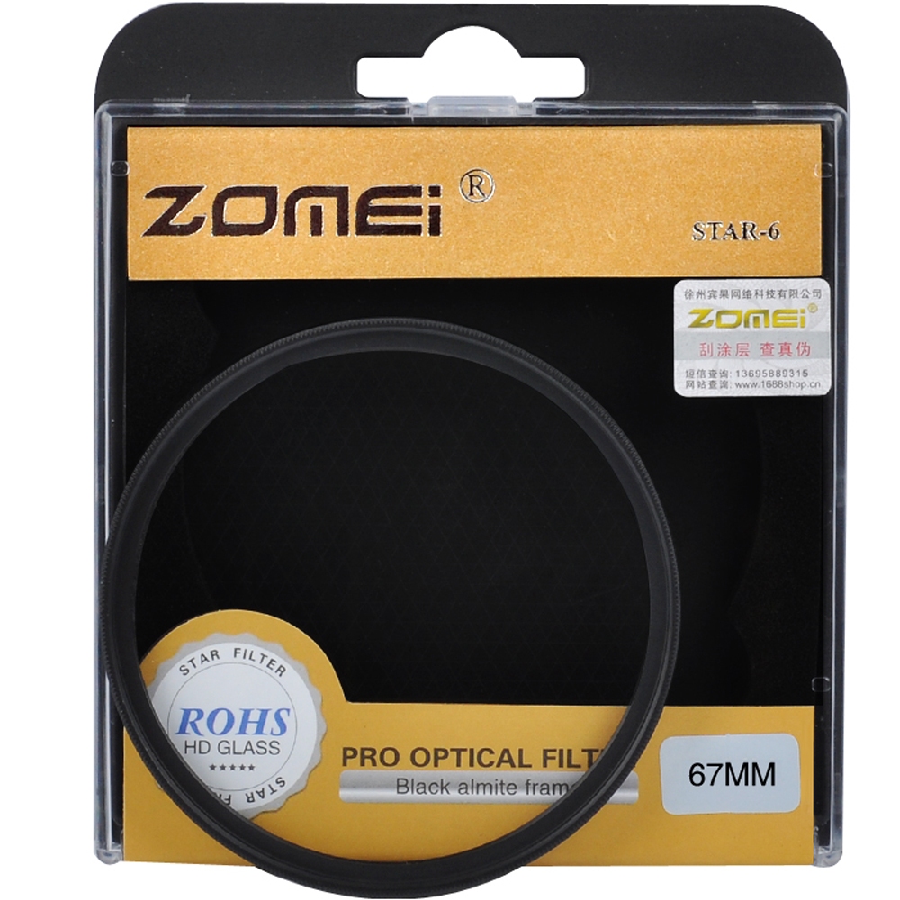 【STAR FILTER】ZOMEI series lens Star Line Star Filter lens 4/6/8 สำหรับกล้อง DSLR หลายเคลือบ ฟิลเตอร์ camera filters accessories cpl lens filter nd filter uv filter variable ตัวกรองดาว Star Line