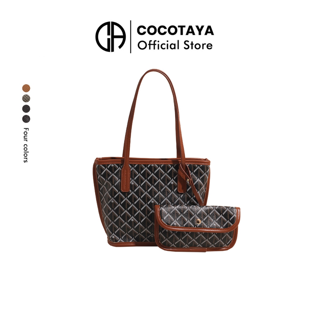 (COCOTAYA) กระเป๋าโท้ตความจุผมแฟชั่น กระเป๋าสะพาย กระเป๋าแม่เด็ก