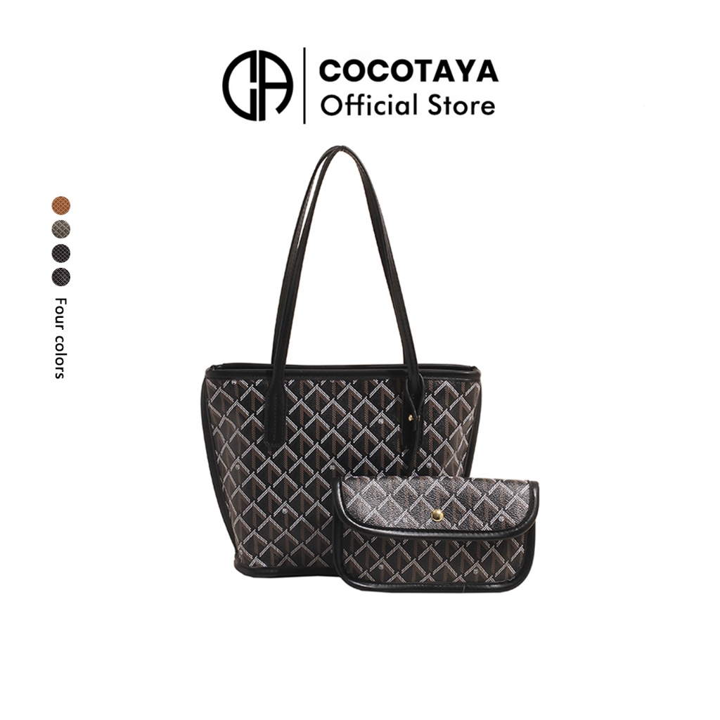 (COCOTAYA) กระเป๋าโท้ตความจุผมแฟชั่น กระเป๋าสะพาย กระเป๋าแม่เด็ก