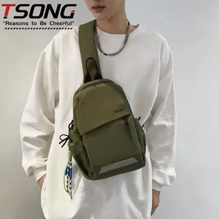 Tsong ใส่ได้ทั้งชายและหญิง กระเป๋าสะพายข้างป้องกันการโจรกรรมเหมาะกับการเดินป่าและวิ่ง กระเป๋าคาดเอวเดินทางกระเป๋าคาดเอวสะพายข้างไหล่เดียว #50301