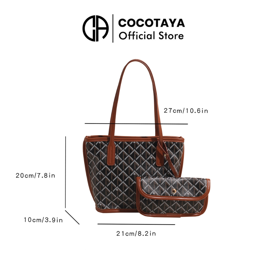 (COCOTAYA) กระเป๋าโท้ตความจุผมแฟชั่น กระเป๋าสะพาย กระเป๋าแม่เด็ก
