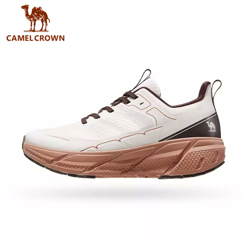 CAMEL CROWN รองเท้าผ้าใบผู้ชายมืออาชีพ รองเท้าวิ่งที่ระบายอากาศได้ดีและมีน้ำหนักเบา