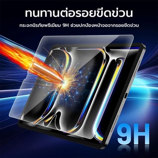 OSGEER 2 แพ็คป้องกันหน้าจอสําหรับ iPad air 8 7 6 5 4 M4 M3 M2 Gen 12 11 10 9 8 A16 Pro 13 11 นิ้ว M4 M5 พร้อมกรอบติดตั้งง่าย 9H ฟิล์มกระจกนิรภัยใสฝุ่นแถมกล่อง