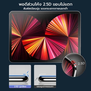 OSGEER 2 แพ็คป้องกันหน้าจอสําหรับ iPad air 8 7 6 5 4 M4 M3 M2 Gen 12 11 10 9 8 A16 Pro 13 11 นิ้ว M4 M5 พร้อมกรอบติดตั้งง่าย 9H ฟิล์มกระจกนิรภัยใสฝุ่นแถมกล่อง