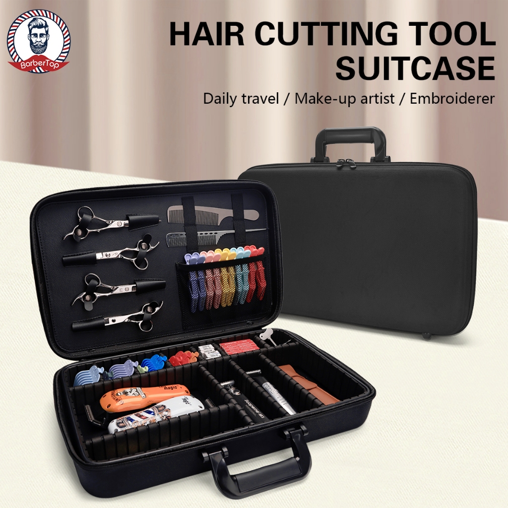 Oxford ผ้า Hairdressing Partition กระเป๋าความงามและ Hairdressing Professional ชุดเครื่องมือความจุขนาดใหญ่ Hand In Hand พร้อมกระเป๋าถือ
