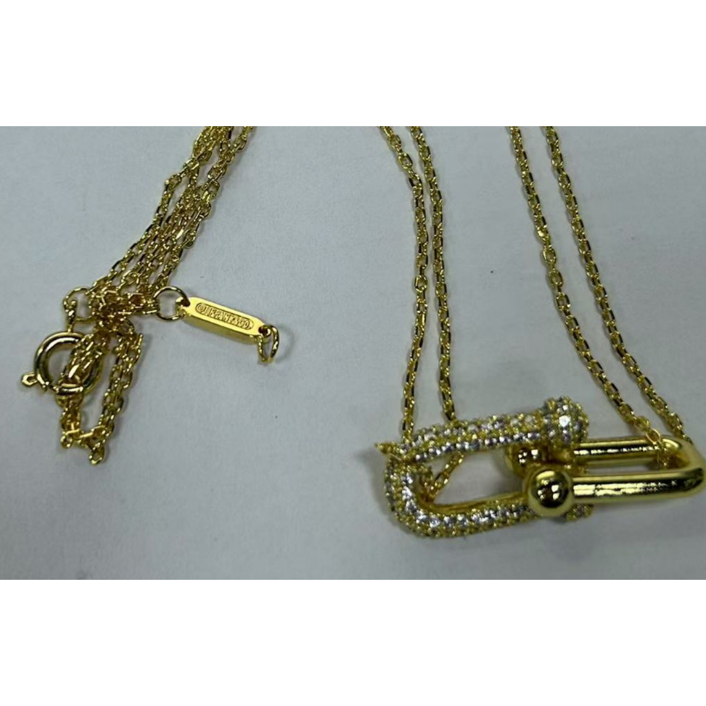 2025 NEW READY STOCK WITH DIAMOND NECKLACE-DOUBLE CHAIN