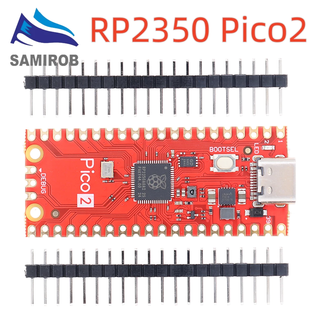 Raspberry Pi Pico2 บอร์ดพัฒนา RP2350 4MB ไมโครคอนโทรลเลอร์ RaspberryPi Pico2 RP2040Typec