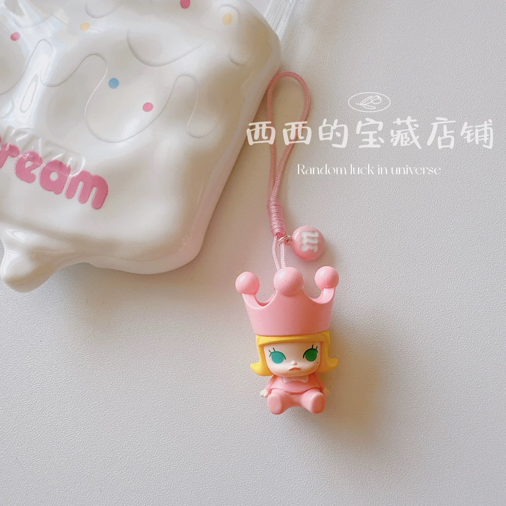 ของแท้ popmart POPBEAN โทรศัพท์มือถือ charm U Disk Anti-Lost String SP molly เครื่องประดับน่ารักแฟนของขวัญวันเกิด