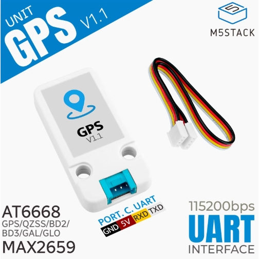 M5stack Official GPS/BDS unit v1.1 (ATGM336H-6N) GPS unit v1.1 หน่วยตําแหน่ง GPS ความแม่นยําสูง GNSS