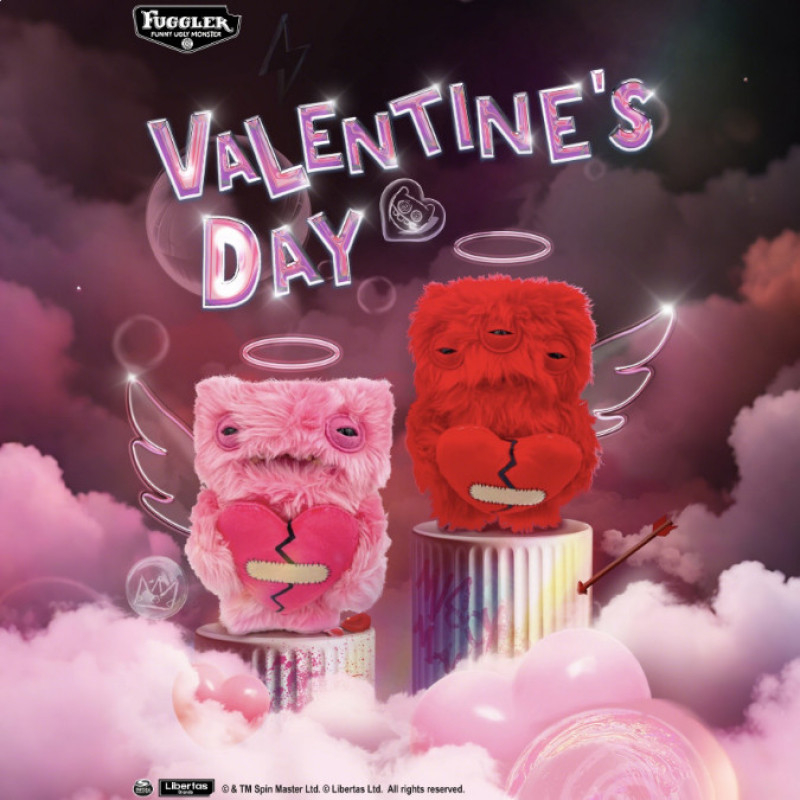Fuggler ตุ๊กตาแฟนพันธุ์แท้วันวาเลนไทน์มอนสเตอร์ฟัน ของสะสมสุดน่ารักและแปลก