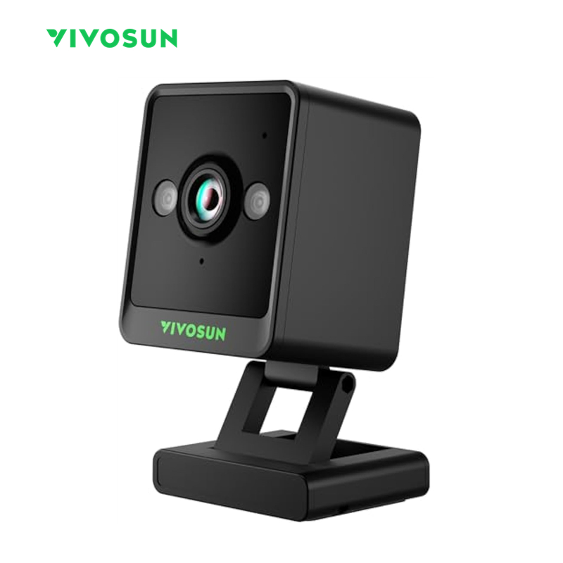 VIVOSUN GrowCam C4, 2K QHD WiFi Smart Camera สําหรับ Grow Tent & VGrow Smart Grow Box, Timelapse, Ni
