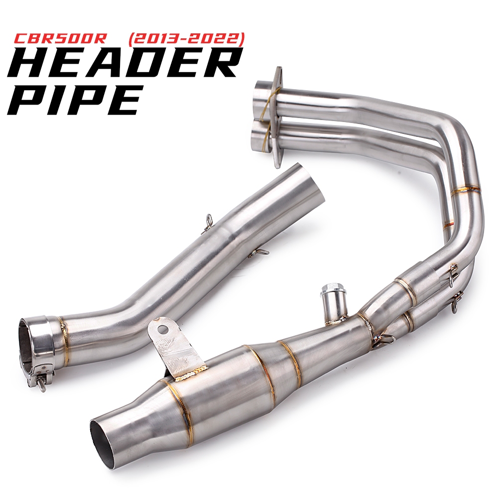 สําหรับ CBR500 CB500X CB500F CBR500R รถจักรยานยนต์ไอเสียระบบ Escape ดัดแปลงด้านหน้ากลางหลอด Link ท่อ