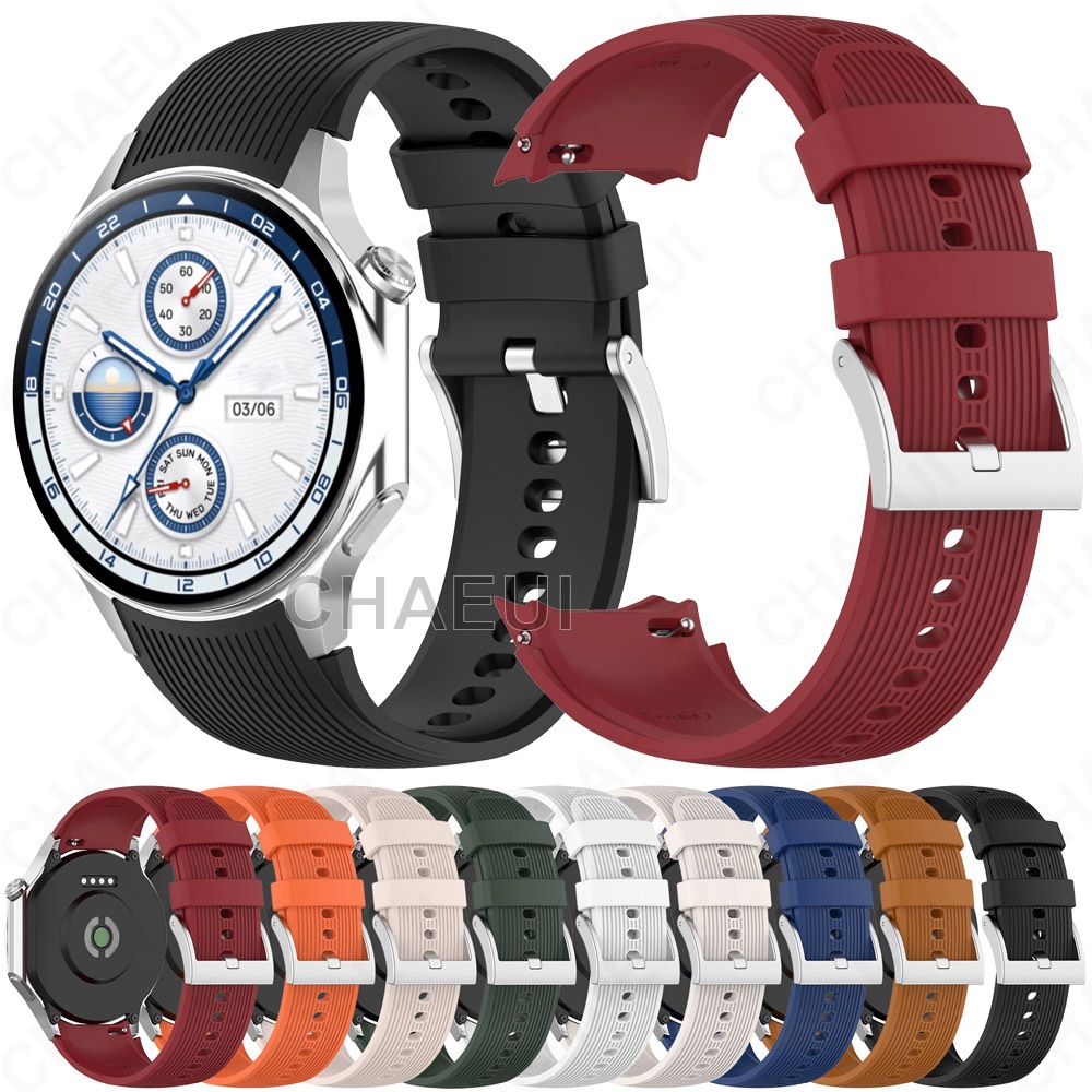 สร้อยข้อมือสายรัดซิลิโคนอุปกรณ์เสริมสายรัดข้อมือสําหรับ OnePlus Watch 3 2 / OPPO Watch X2