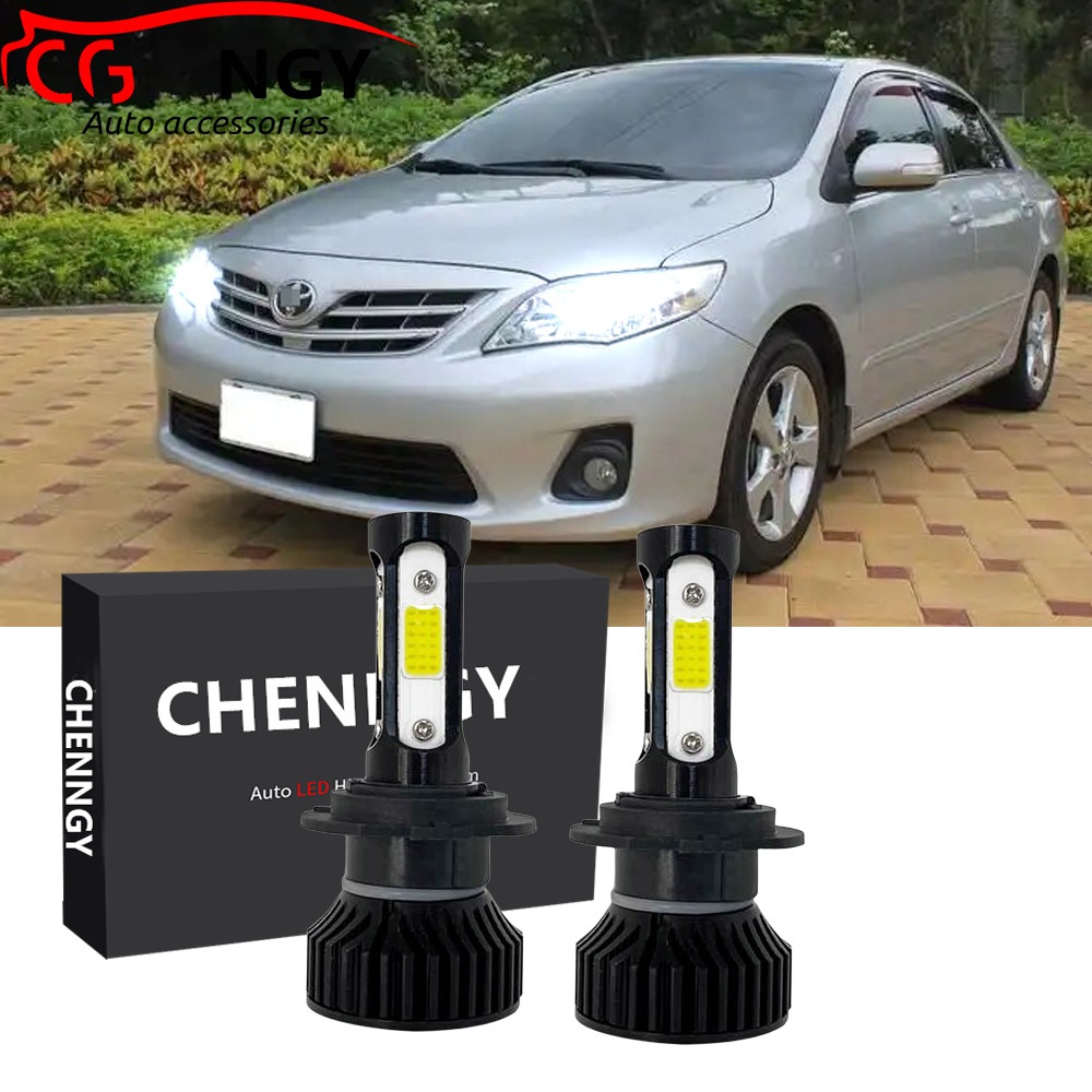 สําหรับ Toyota Altis E140 2012 2011 2010 2009 2008 2007 (โคมไฟไฟหน้า) - ด้านหน้า LED ไฟหน้าหลอดไฟชุด