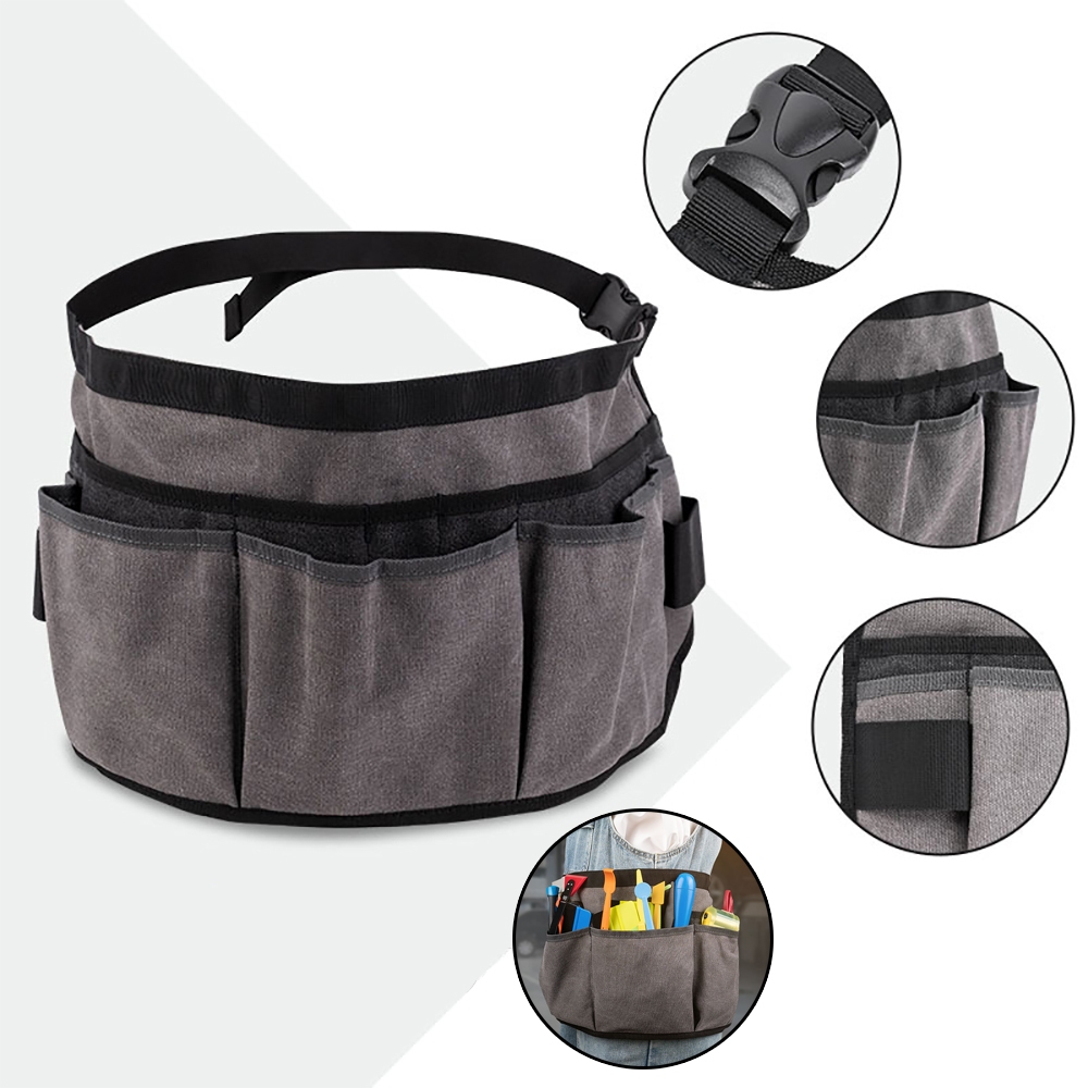 Ktm รถห่อเครื่องมือกระเป๋าเข็มขัดเอวกระเป๋าเก็บไวนิลปาดน้ํา Tinted Clean Scraper Holder Multi-Pocket Utility Organizer