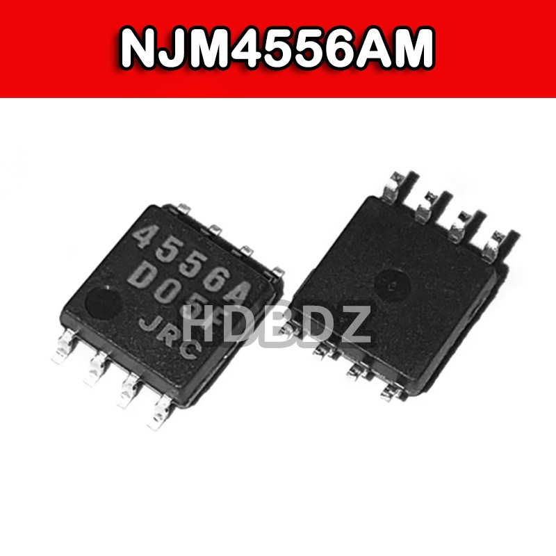 5PCS NJM4556AM SOP8  JRC 4556A Dual Operation Amplifier ชิป IC SMD