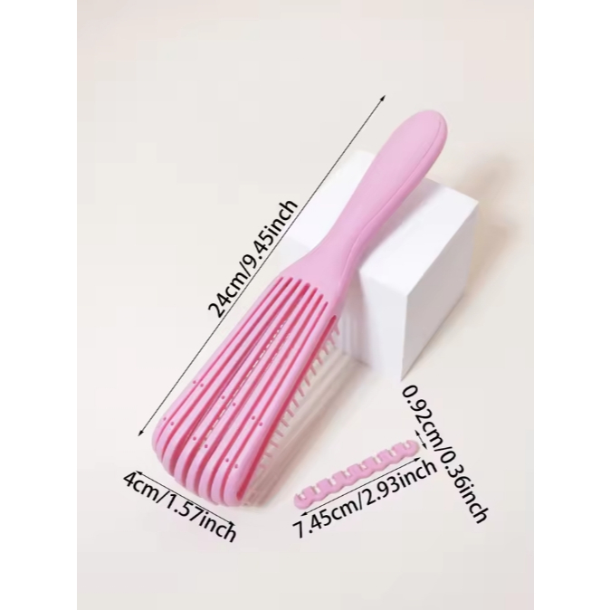 หวีจัดแต่งทรงผม หวีหมึก หวีปลาหมึก หวีแก้ผมพันกันขั้นสุด! ผมเปียกก็หวีได้ ไม่ดึงผมร่วง แก้ปัญหาผมหยิกรุงรัง หวีเพิ่มวอลลุ่ม จัดแต่งทรงผมใ หวีพลาสติก หวีผม หวีซี่ หวีซี่ห่าง หวีหวีผมเปียก - รูปที่ 5