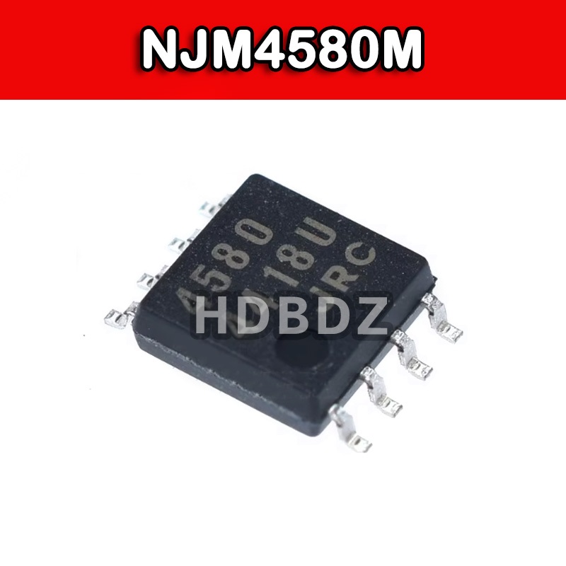 5~10PCS NJM4580M SOP8 JRC 4580 ชิปการจัดส่งคู่ IC SMD