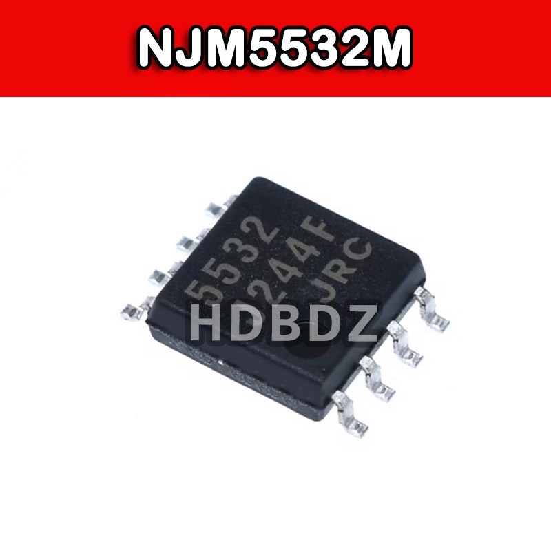 2~10PCS NJM5532M SOP8 JRC 5532 Dual Operation Amplifier Chip IC SMD